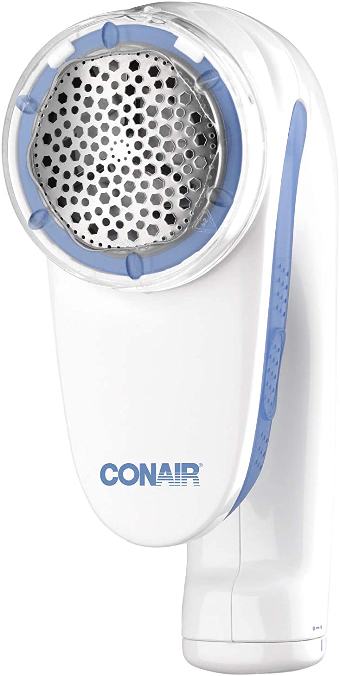 Conair Battery Operated Fabric Defuzzer/Shaver, White, Regular