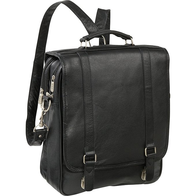 AmeriLeather Leather Laptop Backpack Briefcase