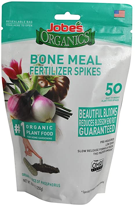 Jobe's 06328 Bone Meal Fertilizer Spikes, 50, Natural