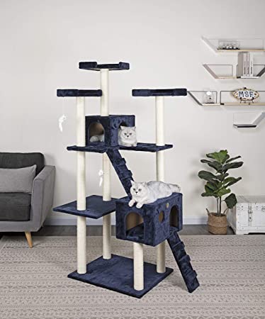 Go Pet Club F2040-72-Inch Cat Tree, Blue