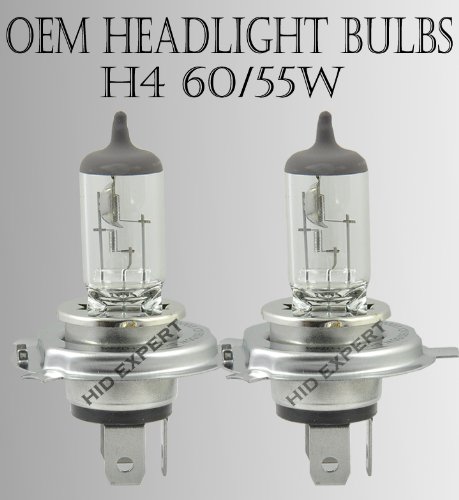 H4 9003/HB2 DOT 60/55W High Low Dual Beam OEM Factory Clear headlight bulbs