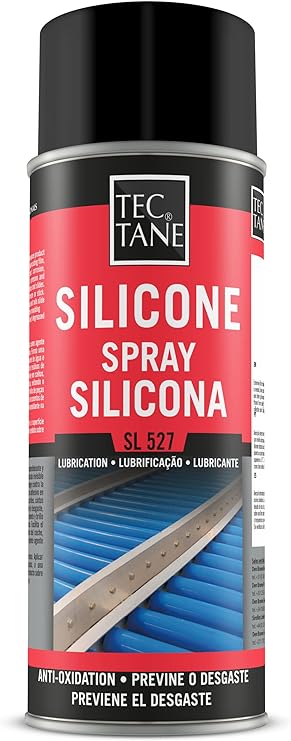 TECTANE Silicona Spray SL 527, Spray Lubricante no Graso, Adecuado Para ser Utilizado Como Agente de Smoldeante y Protector de Plásticos, Madera, Cauchos y Metales, Bote de 400 ml