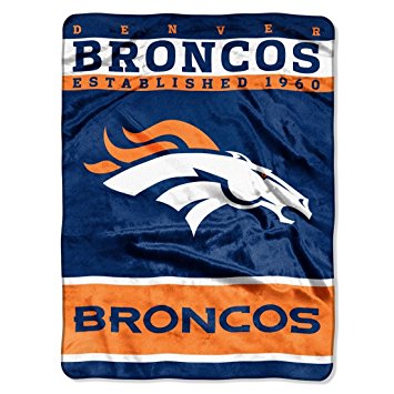 Denver Broncos 60''x80'' Royal Plush Raschel Throw Blanket - 12th Man Design