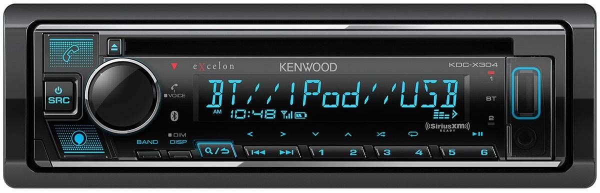 Kenwood KDCX304 eXcelon CD Receiver with Bluetooth