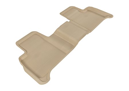 3D MAXpider Second Row Custom Fit All-Weather Floor Mat for Select Mercedes-Benz ML-Class Models - Kagu Rubber (Tan)