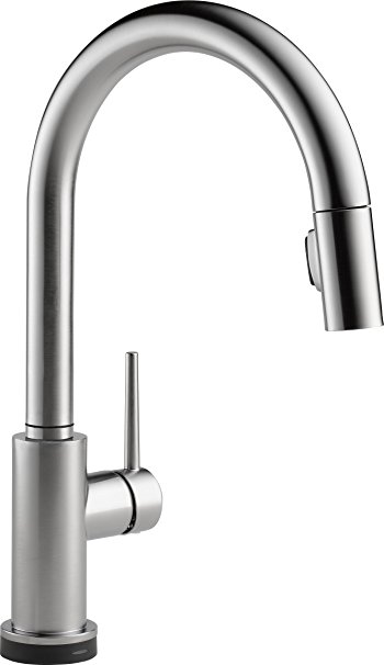 Delta Faucet 9159T-AR-DST Trinsic Single Handle Pull-Down Kitchen Faucet with Touch2O Technology and Magnetic Docking, Arctic Stainless