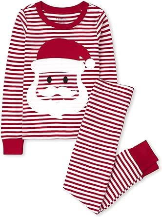 The Children's Place Baby and Kids', Sibling Matching, Holiday Pajama Sets, Cotton