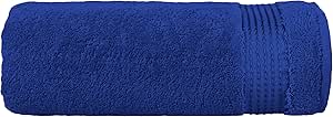 Elegant Comfort Premium Turkish Cotton 1 Piece Jumbo Bath Towel - 35 x 70 inch, Luxurious Hotel Spa Quality 100% Turkish Cotton Large Bath Towel - Highly Absorbent - Soft Bathroom Towel, Royal Blue