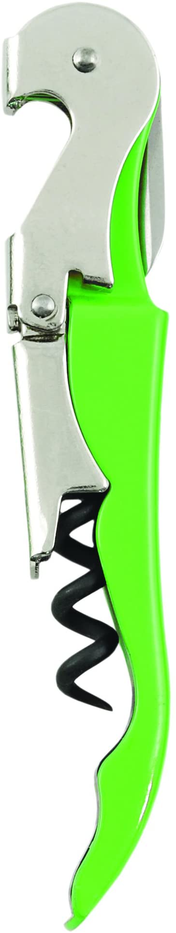 Truetap Lime Green Double Hinged Waiter's Corkscrew by True