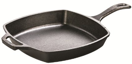 Lodge L8SQ3 Pre-Seasoned Cast-Iron Square Skillet 105-inch