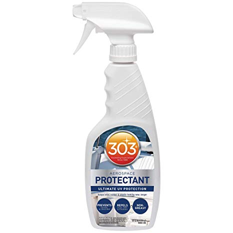 303 (30340-6PK) Marine UV Protectant Spray for Vinyl, Plastic, Rubber, Fiberglass, Leather & More – Dust and Dirt Repellant - Non-Toxic, Matte Finish, 16 Fl. oz. (Pack of 6)