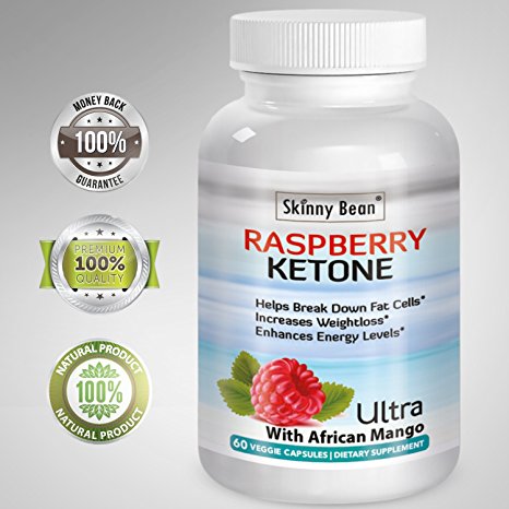 ✦ RASPBERRY KETONE PLUS™ Ketones Potent Fat Burner Capsules PLUS African Mango extract powder for weight loss diet pills with grape seed & apple cider vinegar