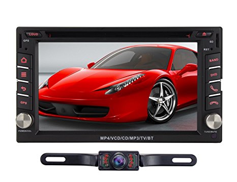 Volsmart Quad Core Android 5.1 Car Stereo Double Din DVD GPS support Mirror Link OBD2 Free Map Free Camera