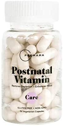 PREMAMA Postnatal Vitamin Capsules | Vegan Multivitamin for Women | Postpartum Care with Vitamin B12 & Folate | Provides Lactation Support and Breastfeeding | Gluten-Free and Non-GMO | 28 Servings