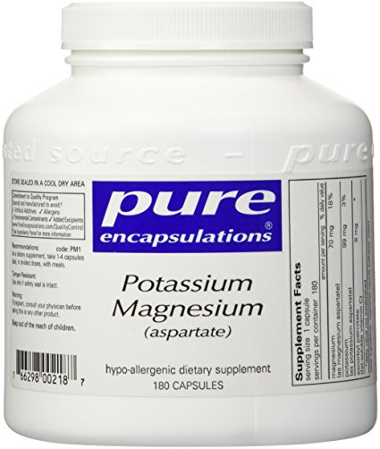 Pure Encapsulations Potassium Magnesium (aspartate) 180vcaps