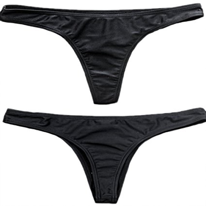 Cross1946 Women Brazilian Bikini Bottom Swimsuit Thong Swimwear Bathing