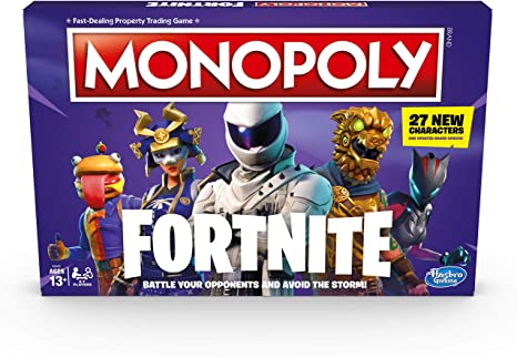 Hasbro Gaming Monopoly: Fortnite Edition Board Game Inspired by Fortnite Video Game Ages 13 and up