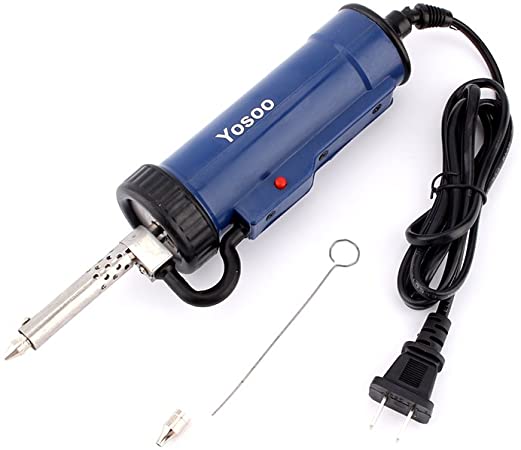 30W 220V 50Hz Electric Desoldering Pump Blue