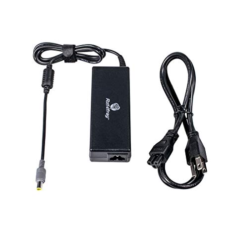 Rosefray 90W AC Adapter Laptop Charger for Lenovo Thinkpad E545 T530 T61 X140e X230; Edge 15 E430 E520 E530 E535; SL510 T430u T520 X120e X130e X131e X201 X220 X230t X300 X60 S230u Twist Power Cord