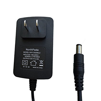 NorthPada 24W Wall Adapter Charger Power Supply 12V DC 2A 5.5mm x 2.5mm / 5.5mm x 2.1mm UL Listed