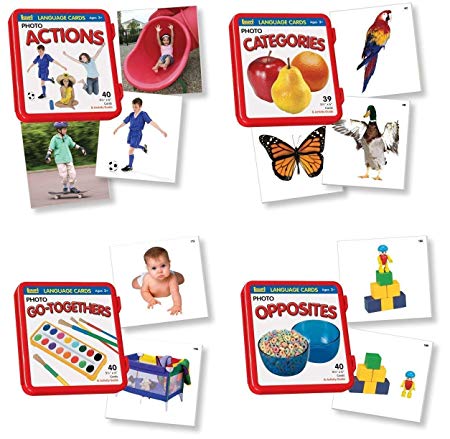 Lauri Language Cards Bundle - Actions, Categories, Go-Togethers, Opposites (Set of 4)