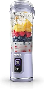 Ninja Blast Portable Blender, Cordless, 18oz. Vessel, Personal Blender For-Shakes and Smoothies, BPA Free, Leakproof-Lid and Sip Spout, USB-C Rechargeable, Dishwasher Safe Parts, Lavender, BC151ML