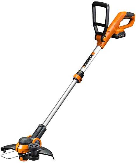 Worx WG162 20V 10”Cordless String Trimmer/Edger, Battery and Charger Included