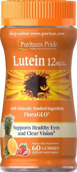 Puritan's Pride Lutein 12mg (per serving) Gummies-60 Gummies