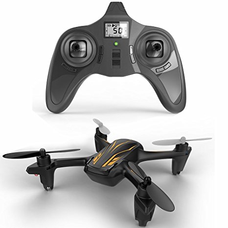 Hubsan H107P X4 Plus 4 Channel Altitude mode 2.4GHz RC Series Quadcopter with Protection Cover Mode 2 RTF (Black)