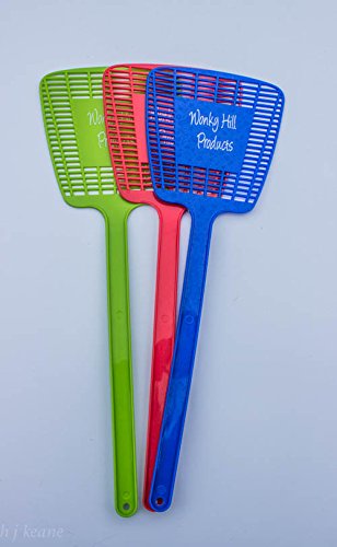 Fly Swatter Manual Swat Pest Control By Wonky Hill Set of 3 Swatters In Value 3 Pack