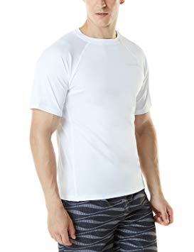 Tesla Men's UPF 50 Swim Wear Swim Tee Rashguard Top MSS01/MSR15