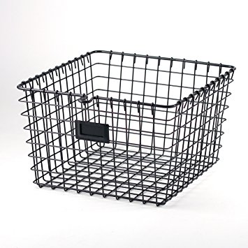 Spectrum Diversified Wire Storage Basket, Medium, Industrial Gray