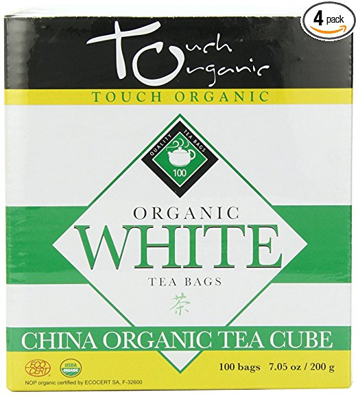 Touch Organic White Tea Cube, 100 Count, 7.05-Ounce Boxes (Pack of 4)