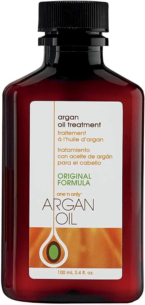 One 'n Only Argan Oil Hair Treatment, Helps Smooth and Strengthen Damaged Hair, Eliminates Frizz, Creates Brilliant Shines, Non-Greasy Formula, 3.4 Fl. Oz