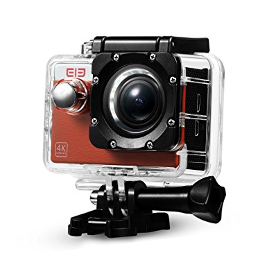 Sport Action Camera, Explorer S, WiFi Cam 4K 30FPS 170° Sony Sensor with Accessories Kits Waterproof Case - Brown