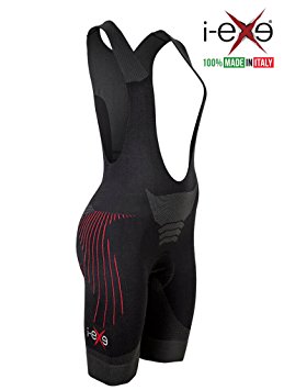I-EXE - Made in Italy - BIKE LINE / Padded Cycling Bike Bib Shorts / For Women / Advanced pad TECH-PAD / Real Revolution in Cycling, Biking / Unique Product for Most Demanding and Advanced Cyclists