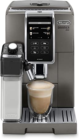 De'Longhi Dinamica Plus Fully Automatic Espresso Machine, Titanium