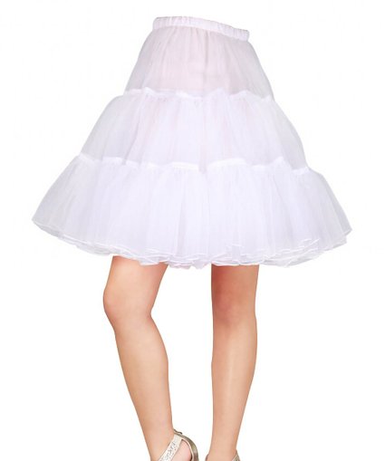 Sweetdresses 50s Rock n Roll Hoopless Short Skirt Fancy Tutu Petticoat,18" Length