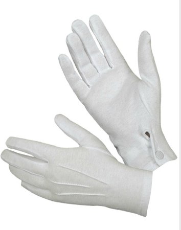 Hatch WG1000S Cotton Parade Glove with Snap Back (White)