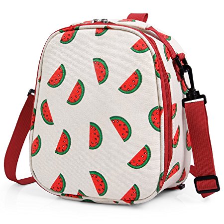 Lifewit Insulated Lunch Bag for Kids / Children / Students, Thermal Bento Bag for School / Picnic, Lunch Box with Adjustable Shoulder Strap for 4-Way Carrying, Red