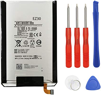 E-yiiviil Rechargeable Li-Polymer EZ30 SNN5953A Battery for Motorola XT1103 XT1115 XT1100 Google Nexus 6 with Free Tool