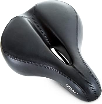 Most Comfortable Bike Seat for Women- Padded Bicycle Saddle with Soft Cushion - Replacement Bike Saddle Improves Riding Comfort on Your Exercise Bike - Women's Bicycle Seat