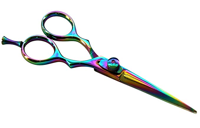 Hairdressing Barber Salon Titanium Scissors 5.5" Hair Cutting,Shears Stainless Steel