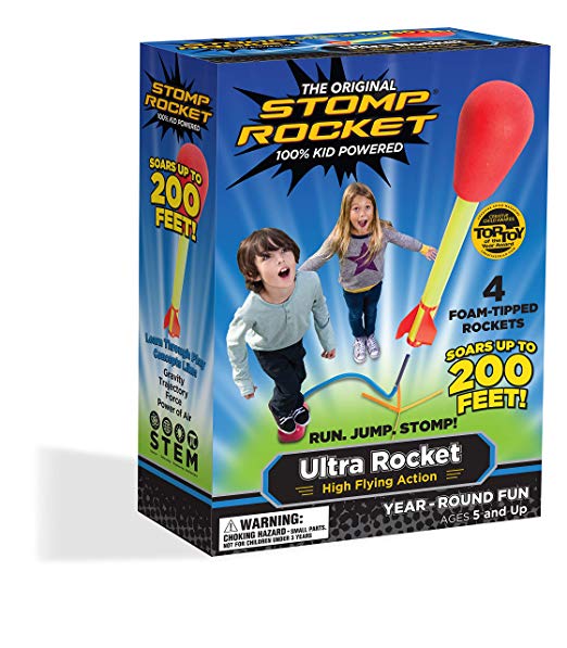 Stomp Rocket Ultra Rocket, 4 Rockets [Packaging May Vary]