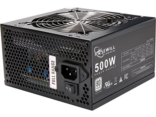 Rosewill Stallion Series 500-Watt Power Supply ATX12V RD500-2SB