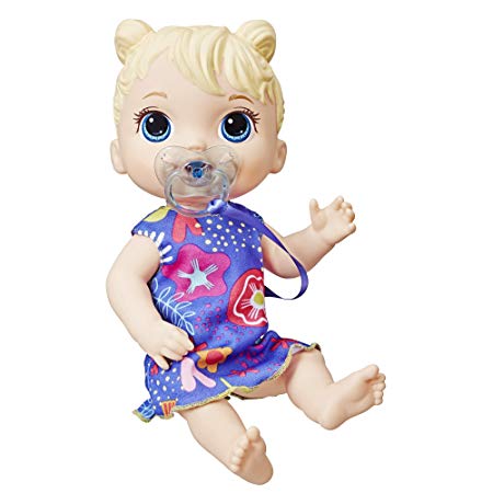 Baby Alive Baby Lil Sounds: Interactive Baby Doll for Girls & Boys Ages 3 & Up, Makes 10 Sound Effects, Including Giggles, Cries, Baby Doll with Pacifier