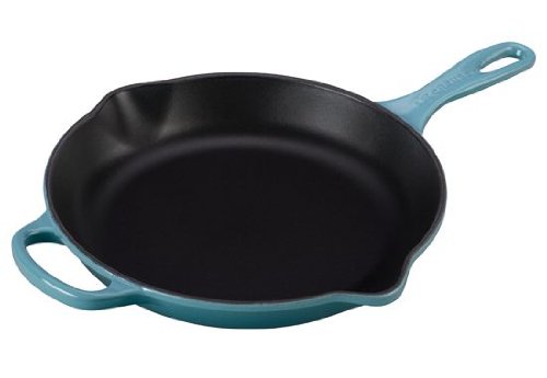 Le Creuset Signature Iron Handle Skillet, 11-3/4-Inch, Caribbean