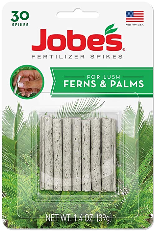 Jobe's Fern & Palm Indoor Fertilizer Food Spikes - 2 Packs of 30-Pack 5101