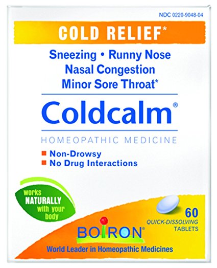 Boiron Coldcalm, 60 Tablets, Homeopathic Medicine for Cold Relief