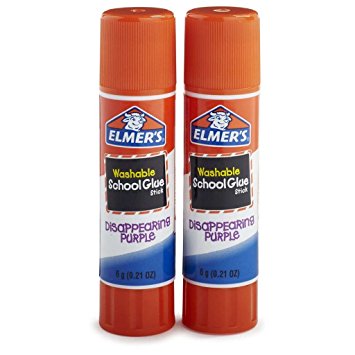 Bulk Buy: Elmers Washable School Glue Stick Purple .22 Ounce 2/Pkg E522 (6-Pack)